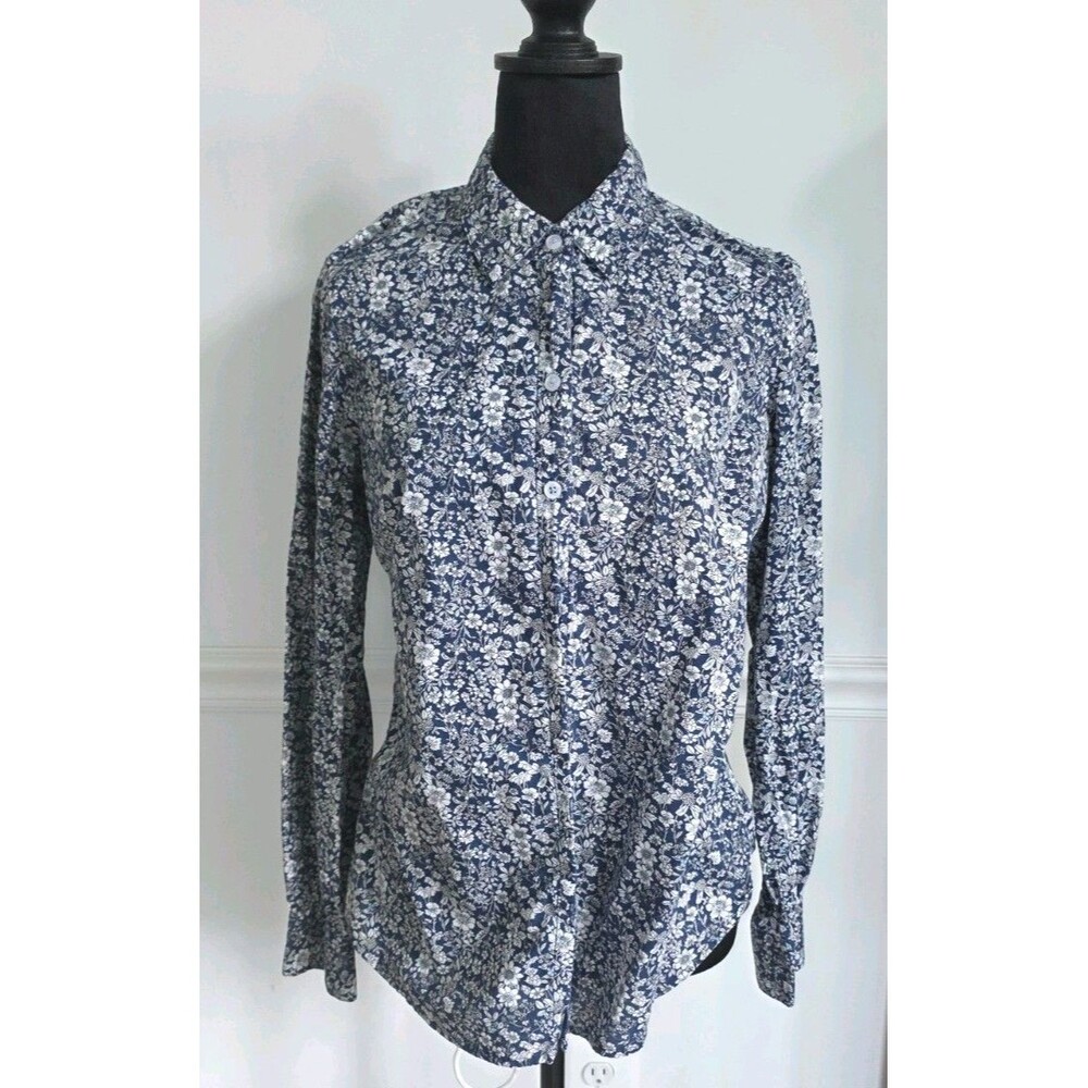 NEXX New York Floral Shirt 100% Cotton Long Sleeve Size M